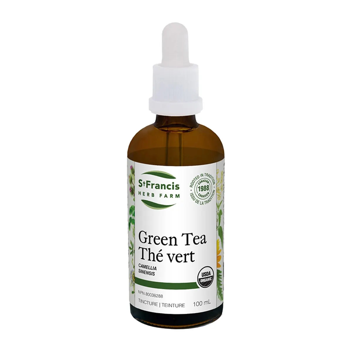 St. Francis Green Tea 100mL - Organic and Canadian Owned