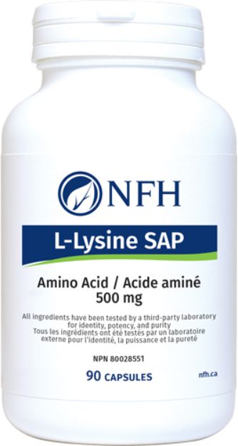 NFH L-Lysine SAP 500mg 90 Capsules
