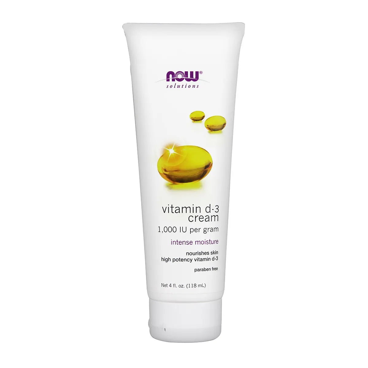 NOW Vitamin D-3 Cream 118mL