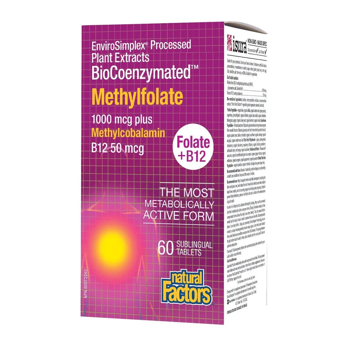 Natural Factors Methylfolate 1000mg