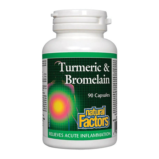 Natural Factors Turmeric & Bromelain 90 Cap