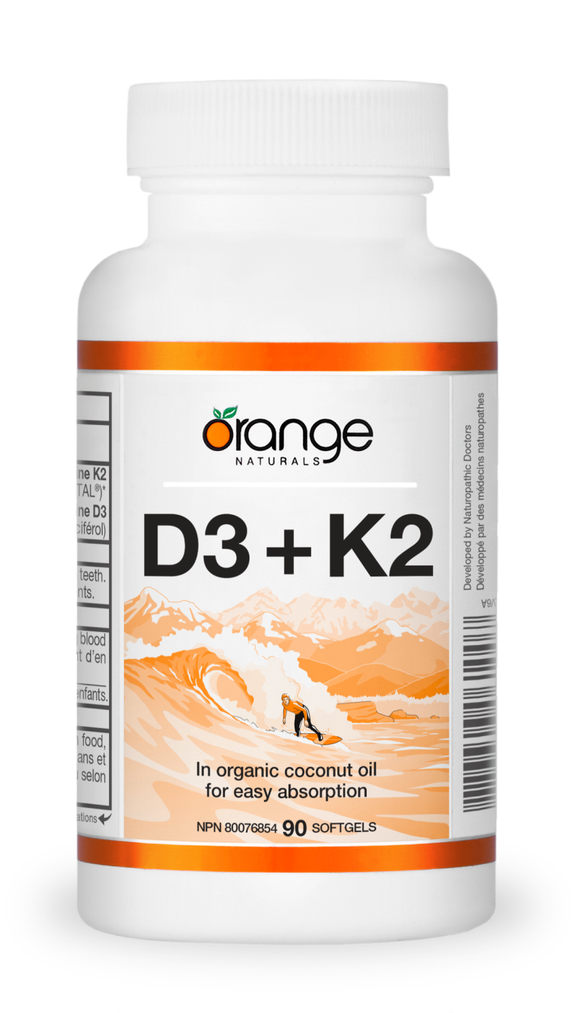 Orange D3+k2 90 Softgel