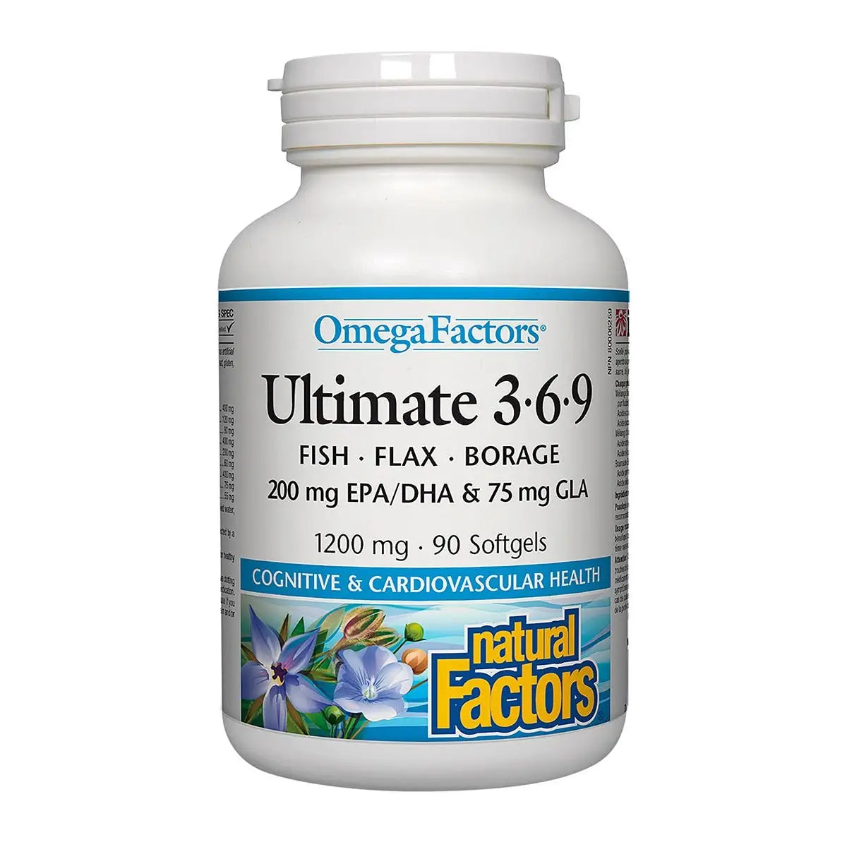 Natural Factors Ultimate 3.6.9 1200mg 90 Softgels