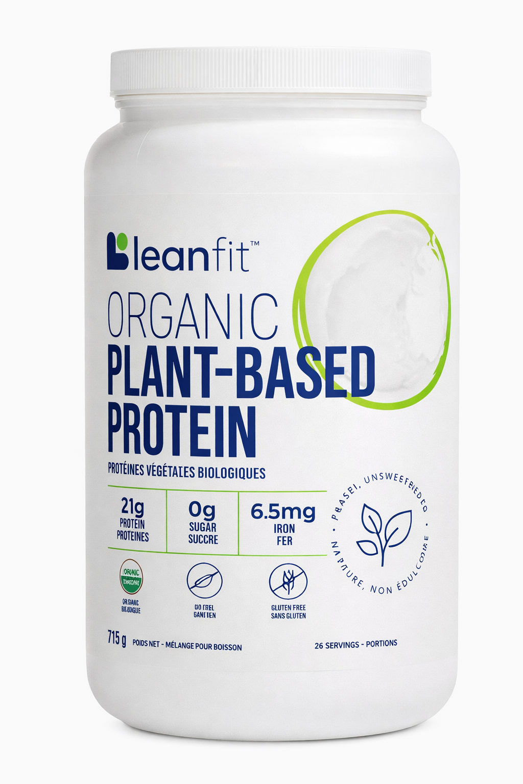 Leanlife Plant Based Unflavored Protein 715g