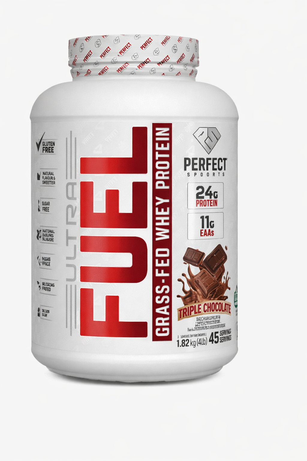 Perfect Sports Ultra Fuel Grass-Fed Whey Protein Triple Chocolate 4lbs