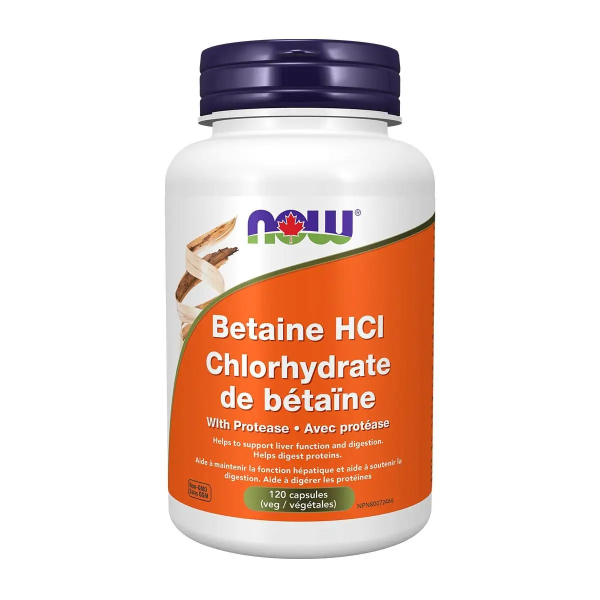 NOW Betaine HCL 120 Veggie Caps