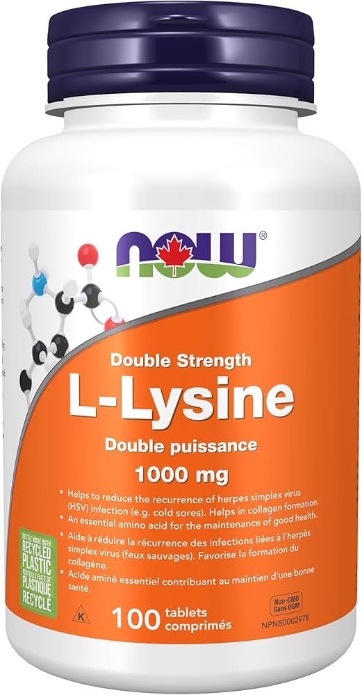 NOW L-Lysine 1000mg Extra Strength100tab
