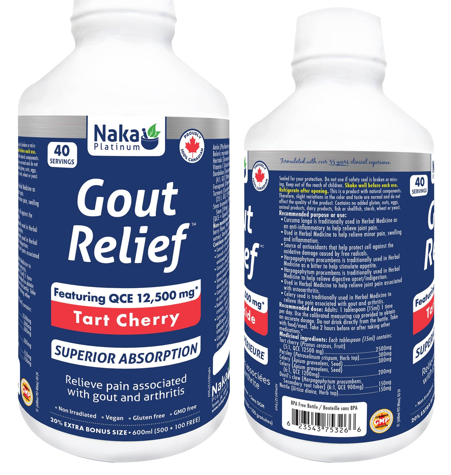 Naka P Gout Relief Liq 600ml
