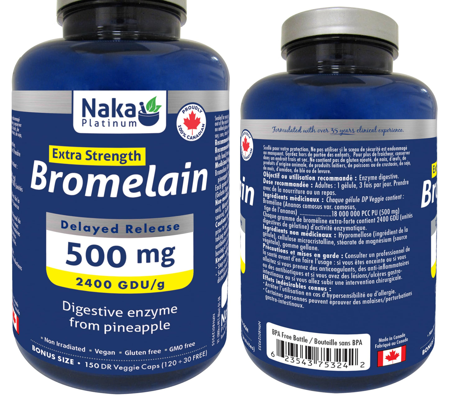 Naka P Bromelain 500mg 150vcap