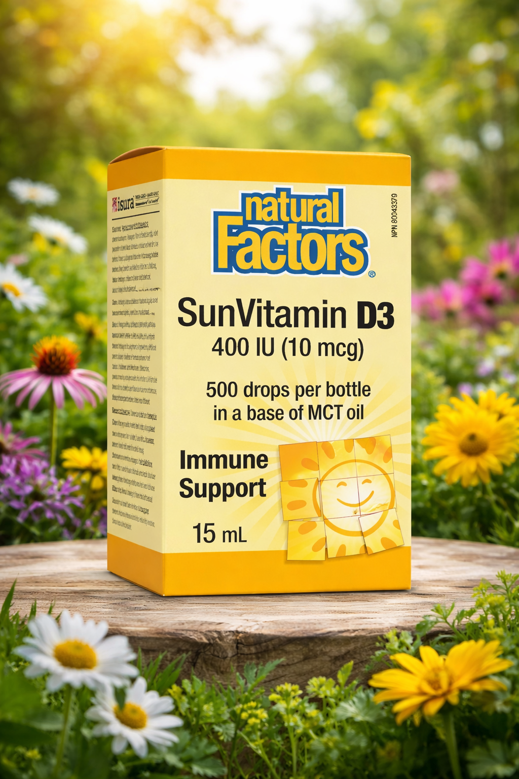 Natural Factors Sun Vitamin D3 Drops 400 IU 15mL