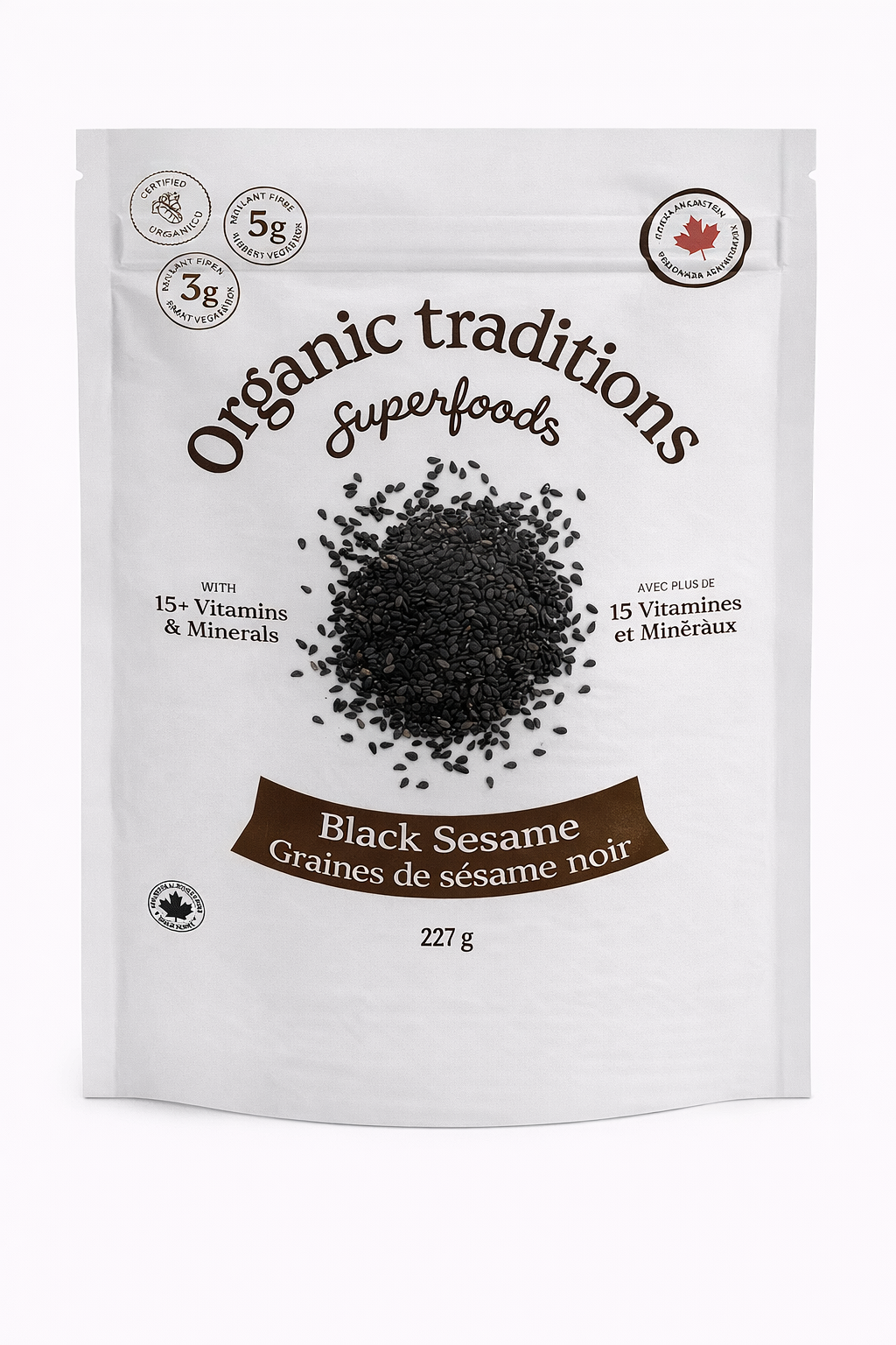 Organic Traditions Black Sesame Seeds 227g