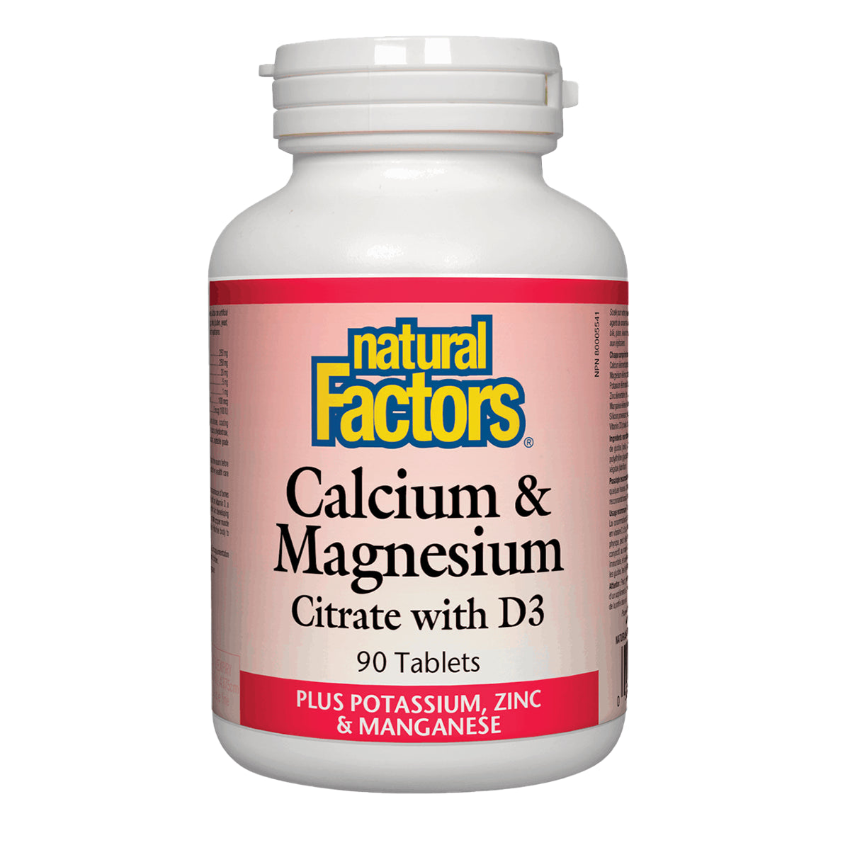 Natural Factors Calcium & Magnesium Citrate With D3 90 Tablets