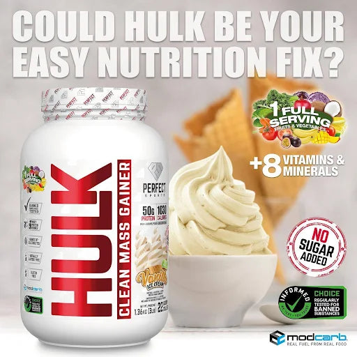 HULK Clean Mass Gainer-Vanilla Ice Cream 3LB