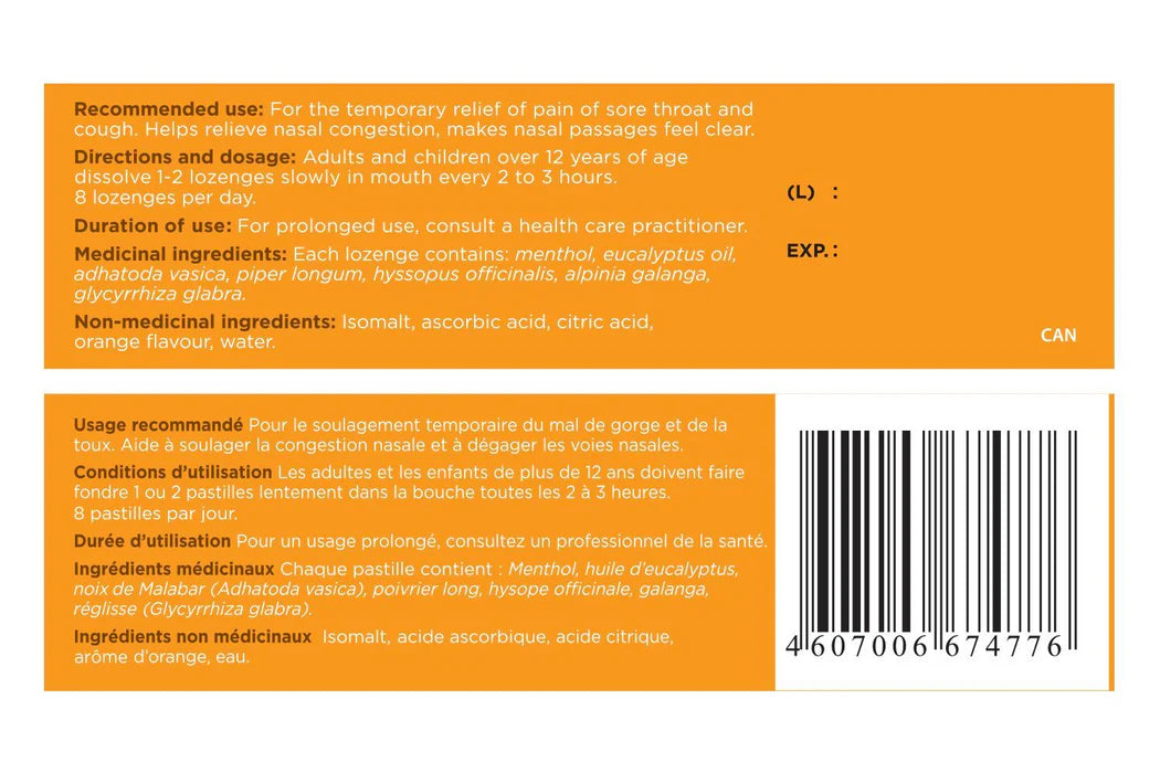 Herbon Cough Lozenges Orange 18