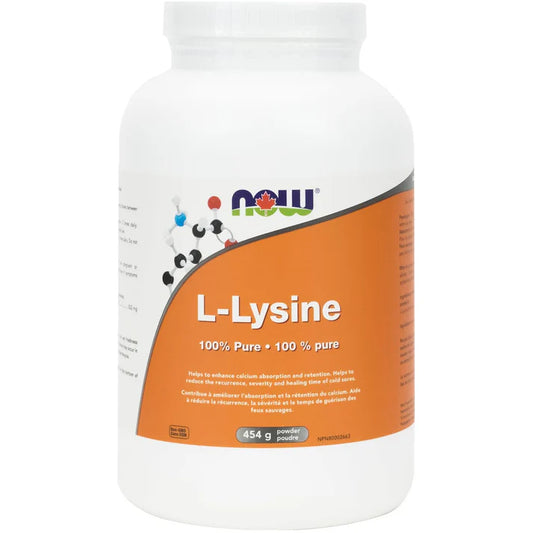 Now L Lysine Powder 100% Pure 454g