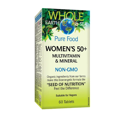 Natural Factors Women’s 50+ Multivitamin & Mineral, Whole Earth & Sea