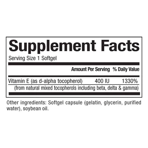 Natural Factors Mixed Vitamin E 400 IU,