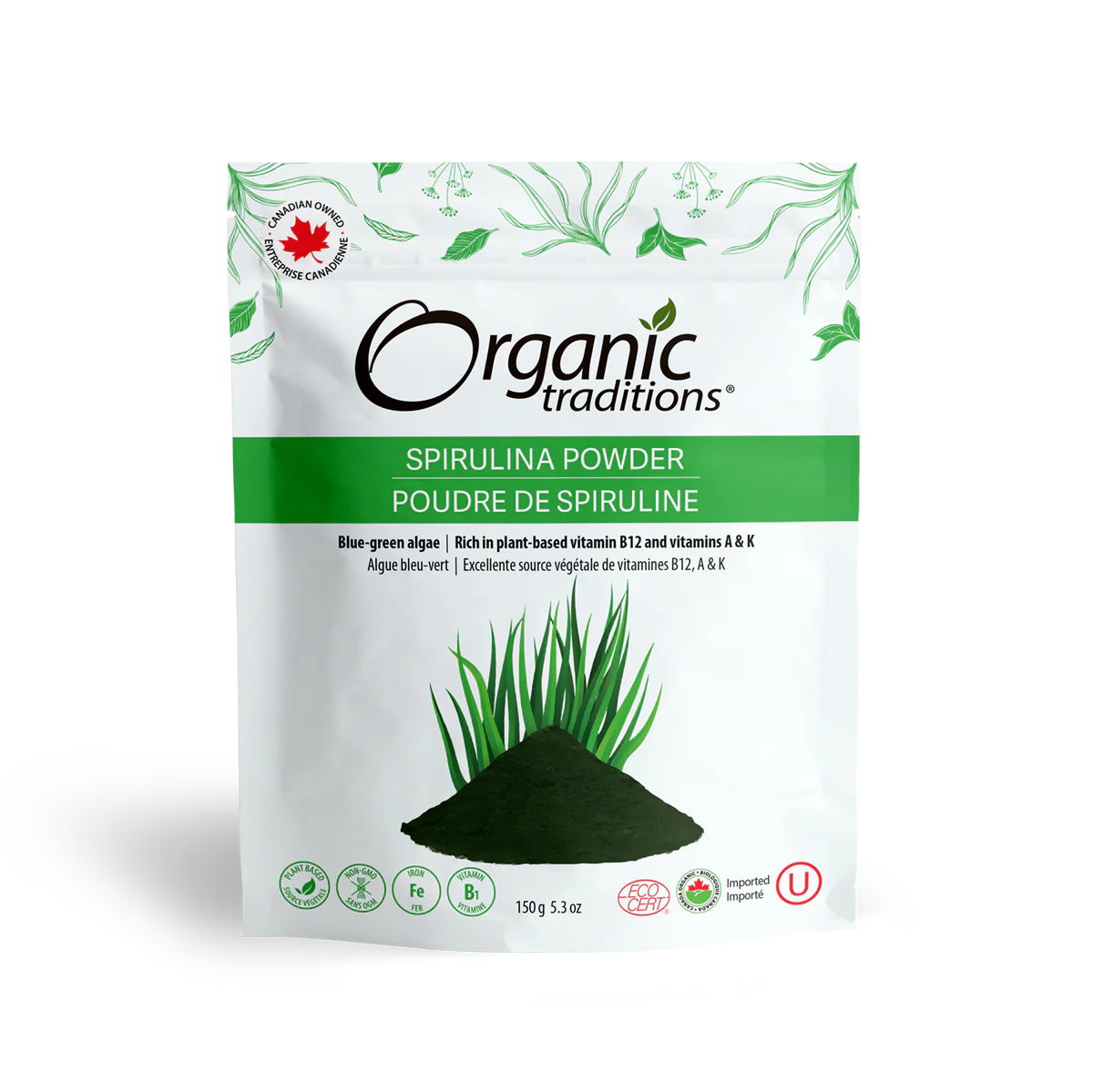 ORG TRAD-SPIRULINA POWDER 150G
