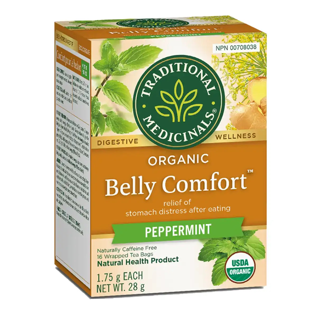 Traditional Medicinals Belly Comfort Peppermint 16 Tea Bags