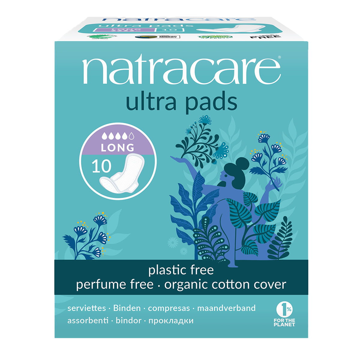Natracare Organic Ultra Pads Long 10 Pads