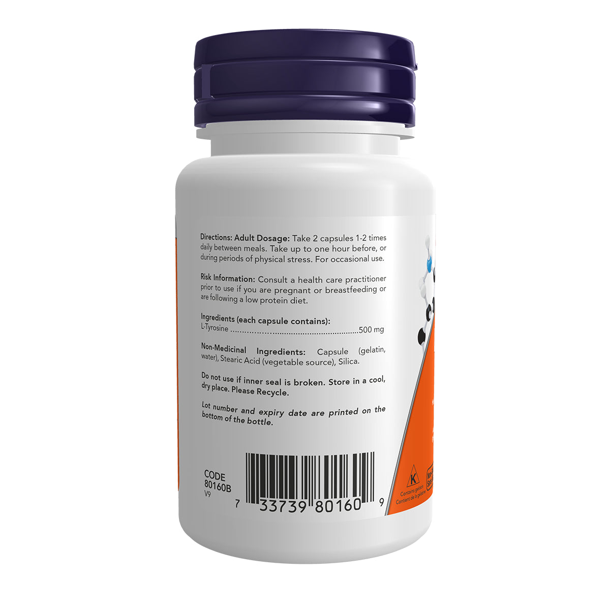 Now L- Tyrosine 500mg 60caps