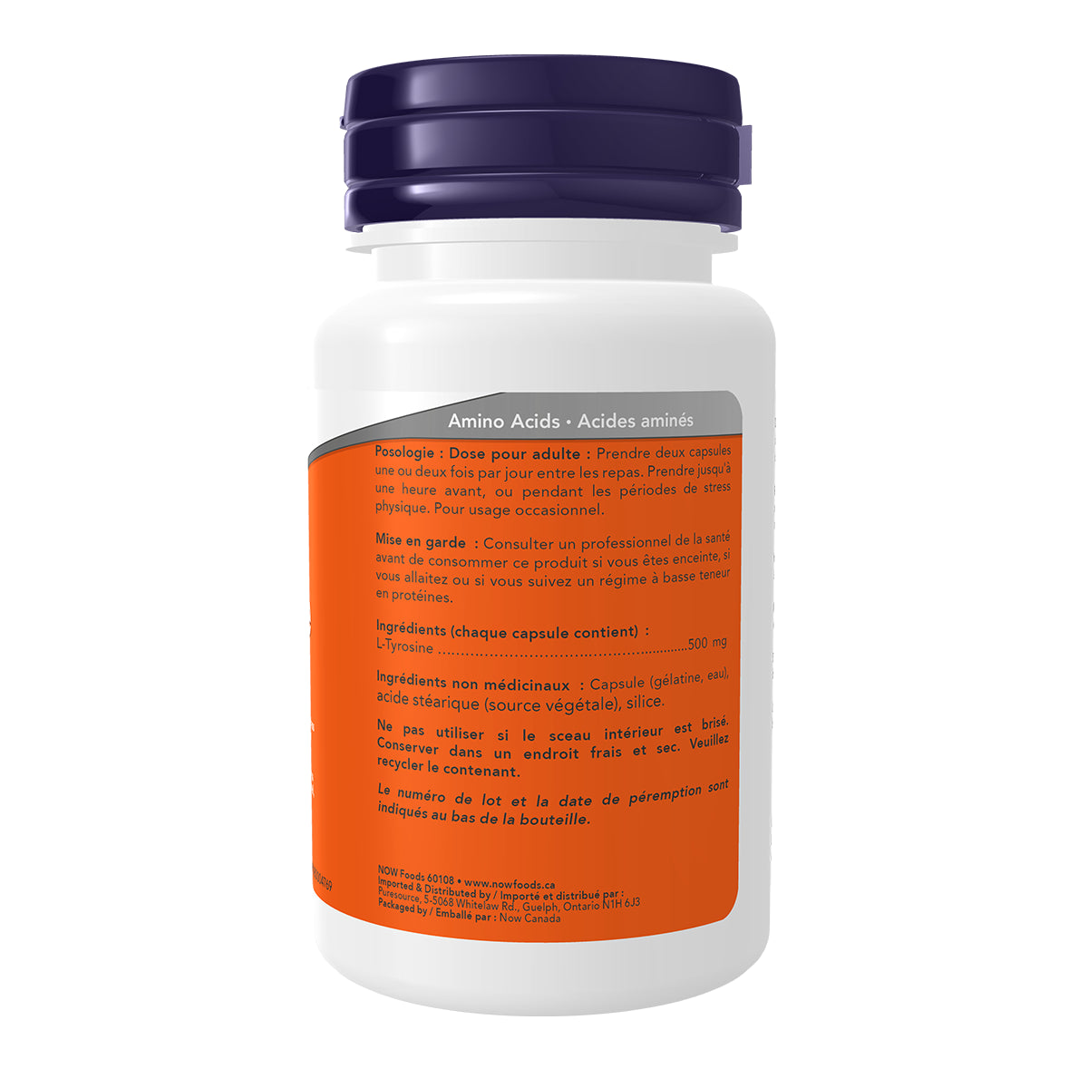 Now L- Tyrosine 500mg 60caps