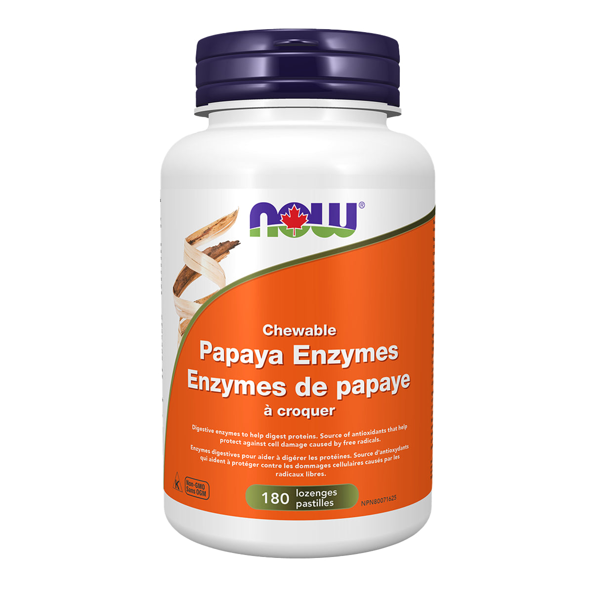NOW Papaya Enzyme Chewable 180Loz