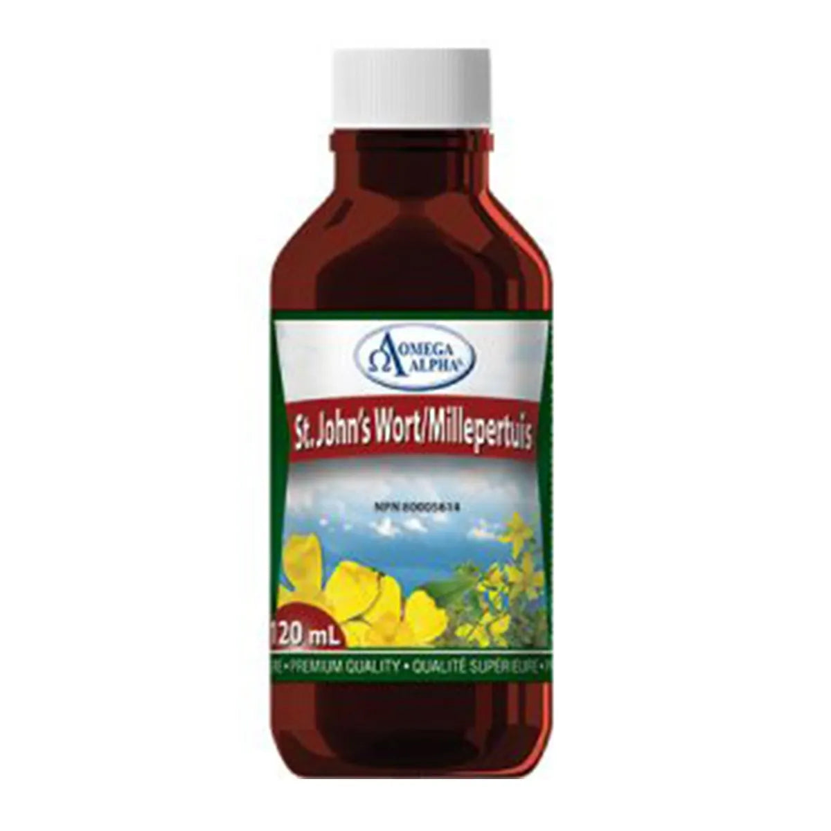 Omega Alpha St. Johns Wort 120mL - Gluten Free, Dairy Free, Helps with Stress Support, Mood Support, Womens Hormonal Health, Nervous Tension and Womens General Health