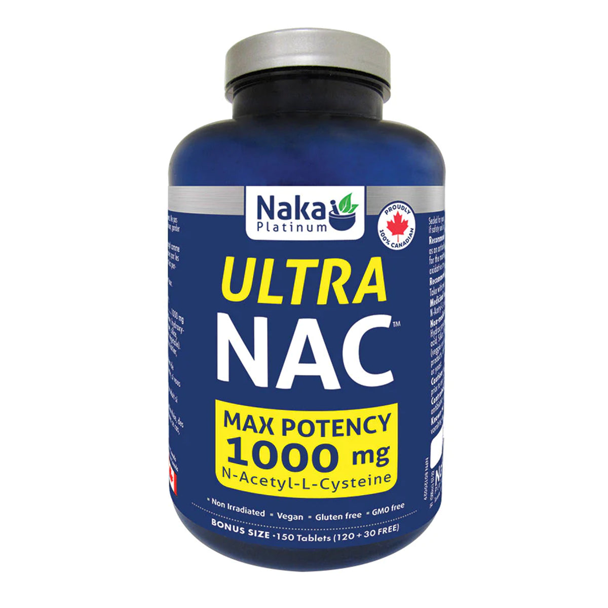 Naka Platinum Ultra NAC 1000mg 120+30 Tablets