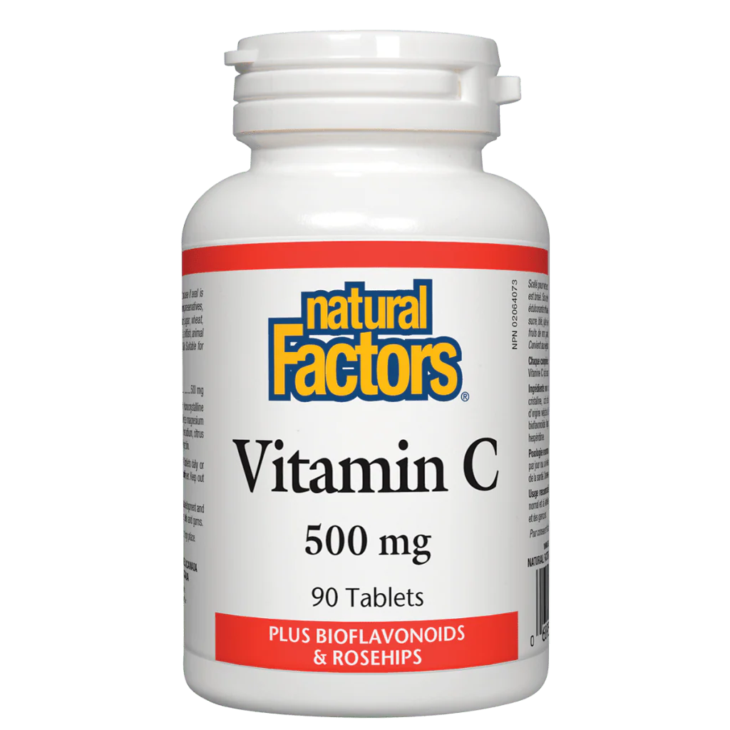 Vitamin C 500 mg Plus Bioflavonoids & Rosehips Tablets