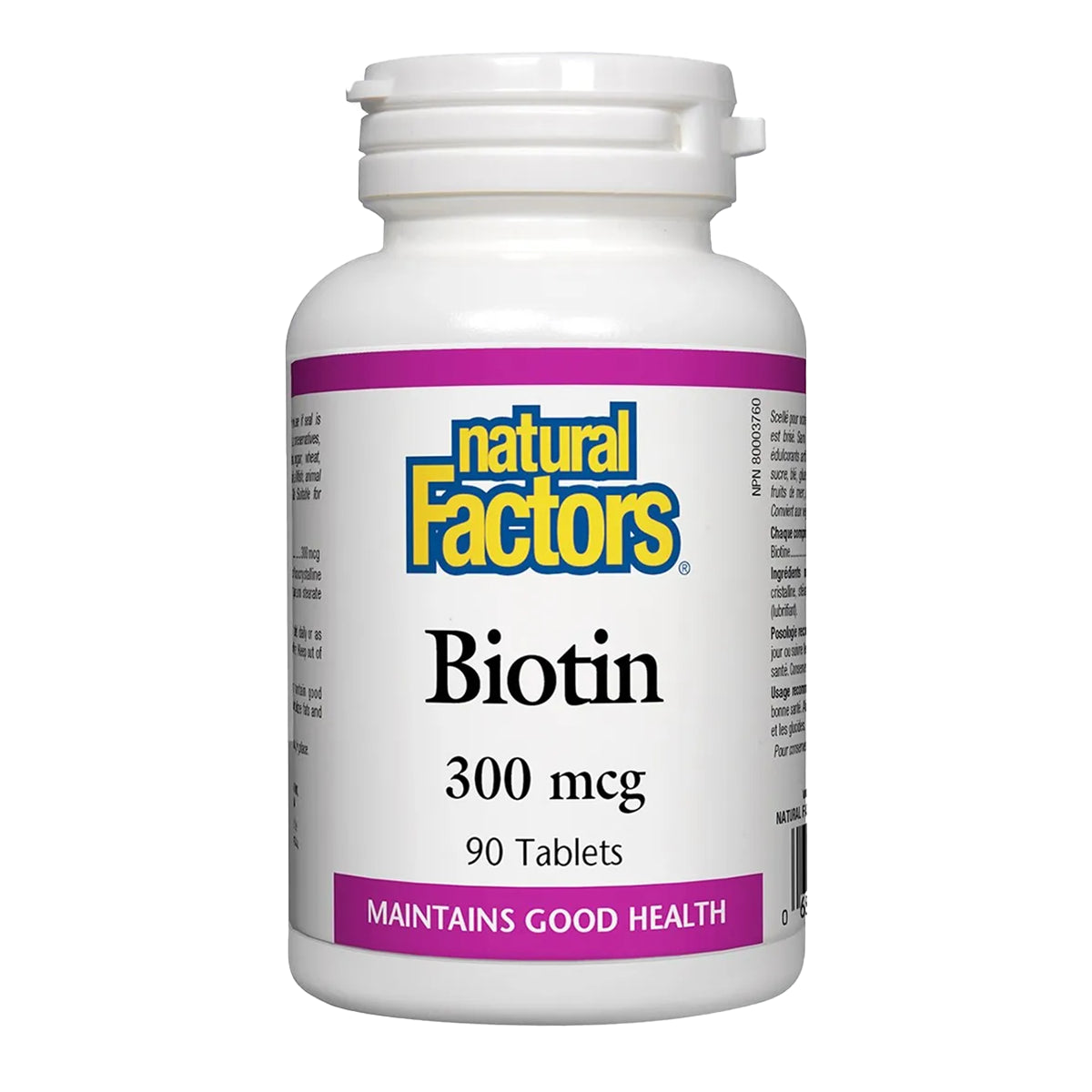 Natural Factors Biotin 300 mcg 90 Tablets