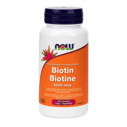Now Biotin 5000mcg 60 Veggie Caps