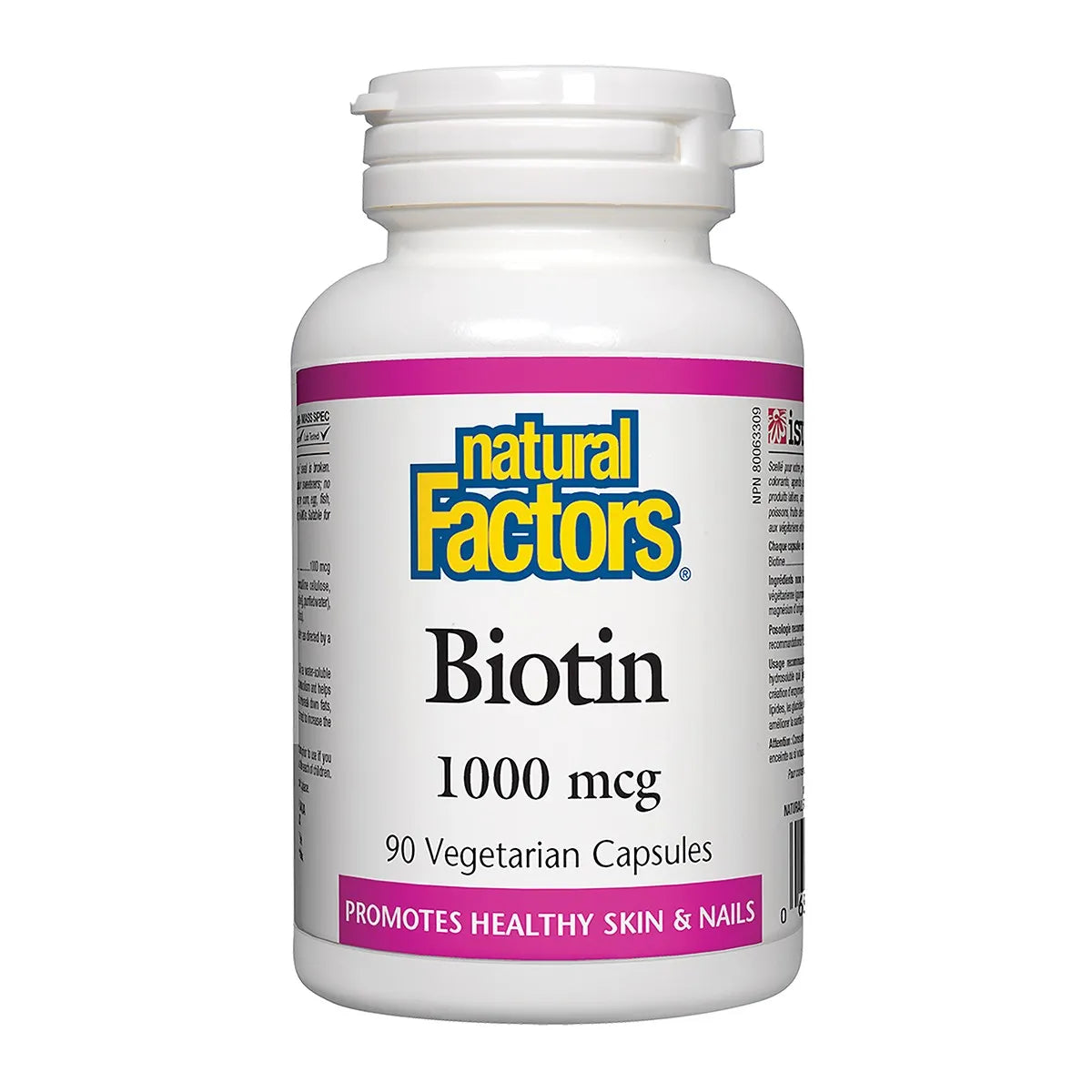 Natural Factors Biotin 1000 mcg 90 Veggie Caps