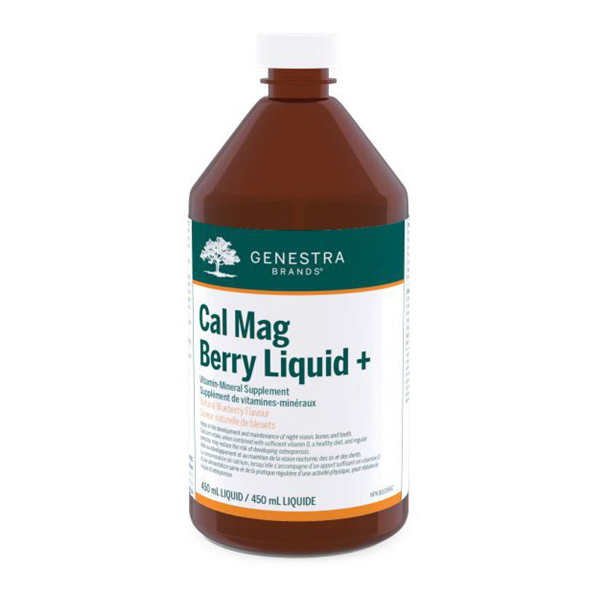 Genestra Cal Mag Berry Liquid+ 450mL - Non-GMO, Gluten Free, Helps with Bone Health, Joint Health, Cartilage, Joint Comfort and Heart