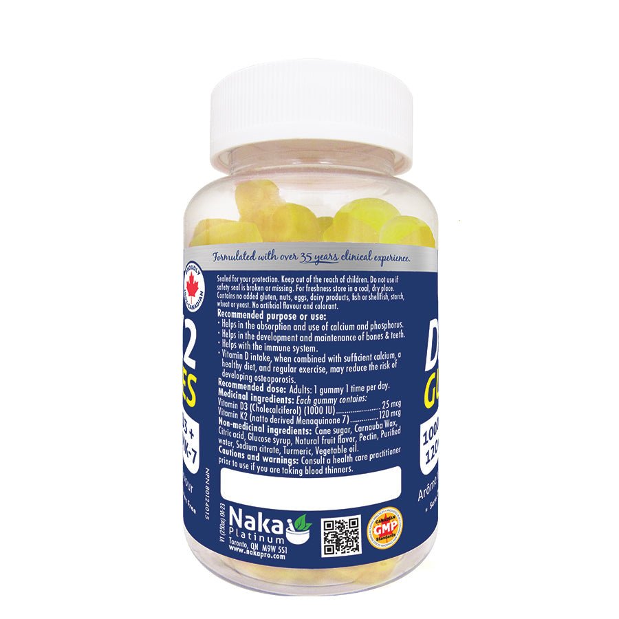 Naka D3+K2 60 GUMMIES