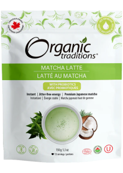 Organic Traditions Matcha Latte With Probiotics 150g