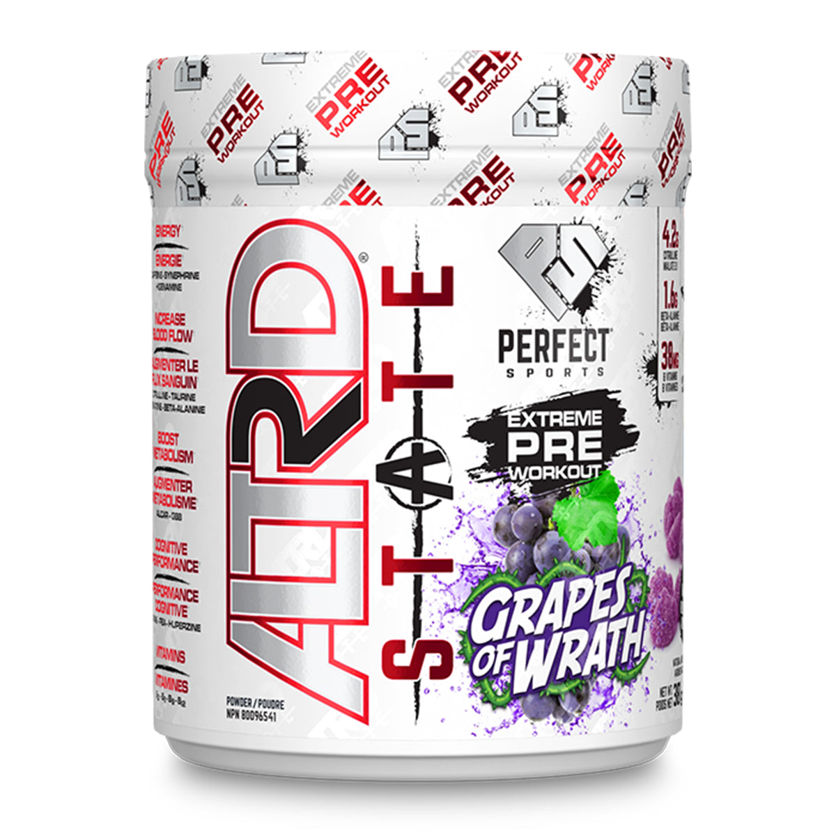 Perfect Sports Altrd State Grapes of Wrath 40 Servings