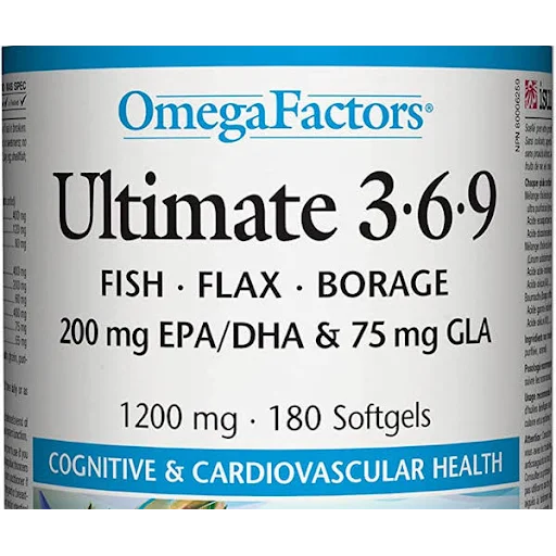 Natural Factors Ultimate 3•6•9 1200 mg, OmegaFactors-180