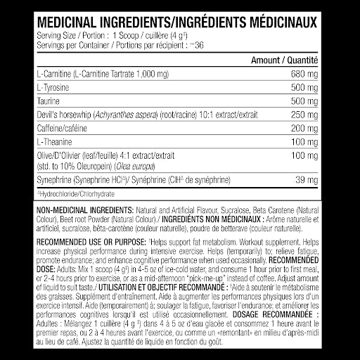 BURN CYCLE: Thermogenic-Peach Bellini 144G