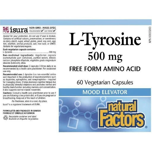 L-Tyrosine 500 mg 60vcaps