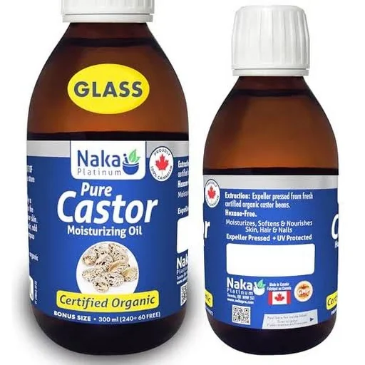 P Castor Organic oil 300ml (glass)
