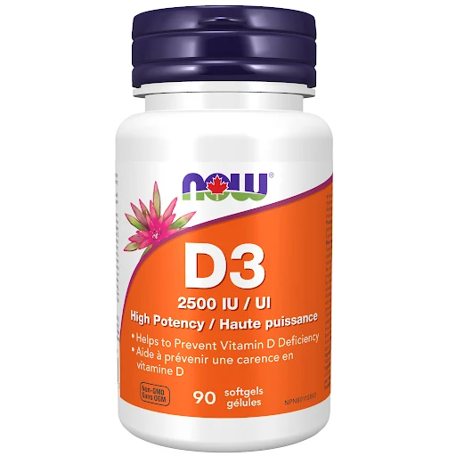 Now D3 2500 Iu 90 Soft Gel