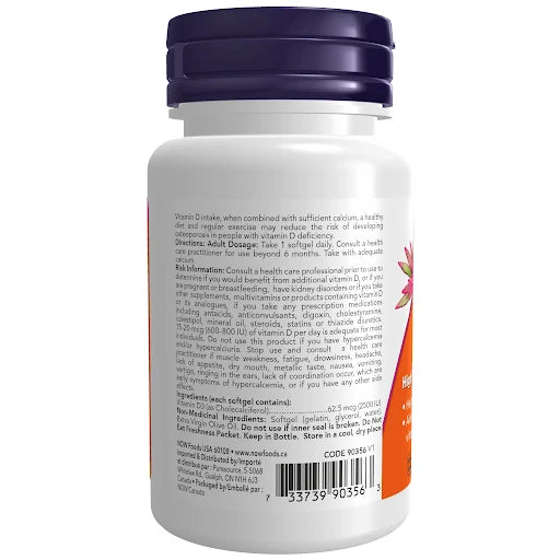 Now D3 2500 Iu 90 Soft Gel