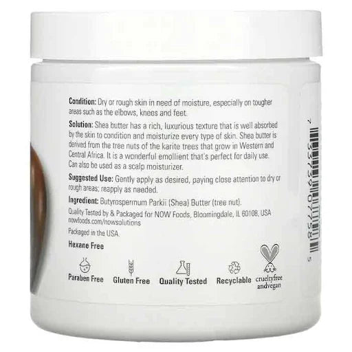 Now Shea Butter 100% Organic 198 Ml