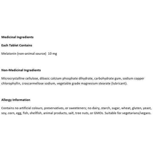 Natural Factors Melatonin Quick Release Plus Timed Release 10 mg