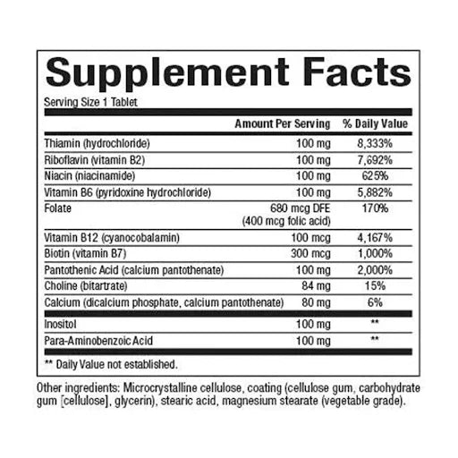 Natural Factors B Complete 100mg 90 Tab