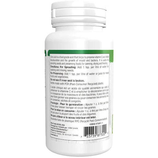 NOW87320 Citric Acid 113g