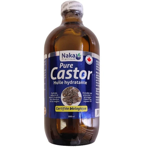 Naka P Castor Organic oil 500ml - bonus size