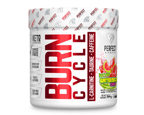 Perfect Sports Burn Cycle Puck 'N Sour Watermelon Candy 36 Servings
