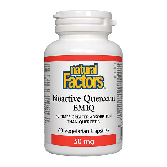 Natural Factors Bioactive Quercetin EMIQ 50mg 60 Veggie Caps